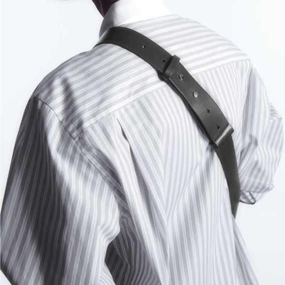 COS Black Leather Crescent Crossbody Bag - Picture 6 of 11